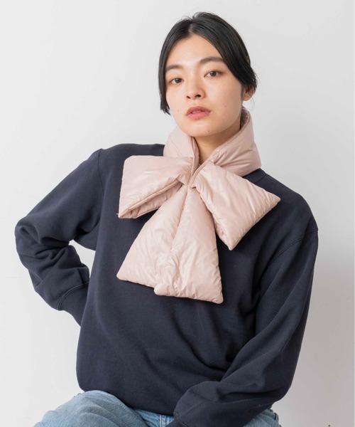 Casselini(キャセリーニ)の「Casselini(キャセリーニ)パデットリボンティペット(マフラー・レディース・ブラック/オフホワイト/ピンク/グリーン・FREE)」の12枚目の写真