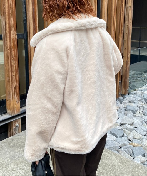 CPCM（シーピーシーエム）の「襟付きファーブルゾン（ブルゾン）」 - WEAR