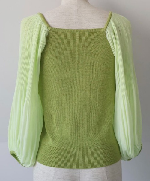 CISLYS（シスリス）の「【CISLYS】Canele sleeve compact tops（Tシャツ/カットソー・レディース・ホワイト/ブラック/ミント・FREE）」の9枚目の写真
