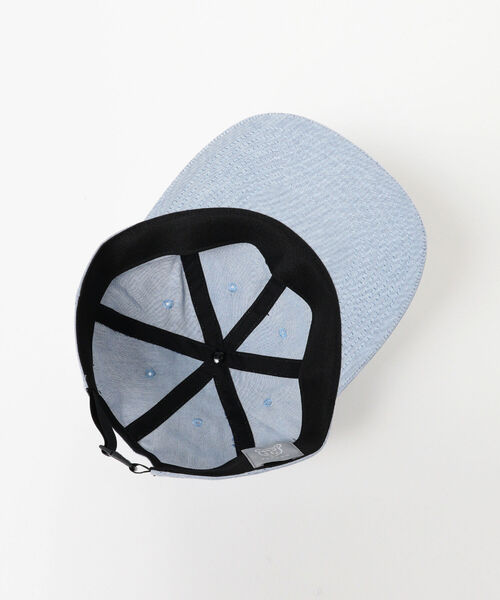 BEAMS JAPAN（ビームス　ジャパン）の「BEAMS JAPAN / 播州織 木彫り熊マーク キャップ（キャップ・メンズ・サックスブルー/ネイビー・ONE SIZE）」の8枚目の写真