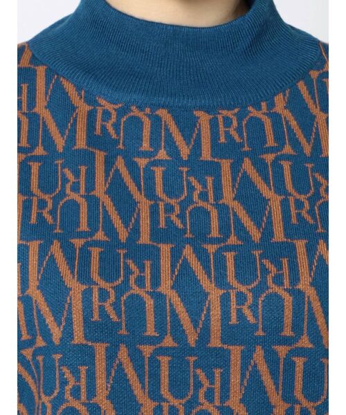 MURUA（ムルーア）の「パターンジャガードニットプルオーバー（ニット/セーター・レディース・ブラック/ブラウン/ブルー/ベージュ/グリーン・FREE）」の20枚目の写真