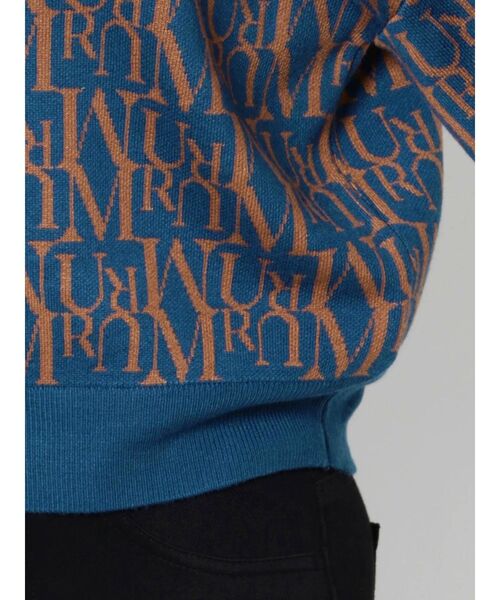 MURUA（ムルーア）の「パターンジャガードニットプルオーバー（ニット/セーター・レディース・ブラック/ブラウン/ブルー/ベージュ/グリーン・FREE）」の22枚目の写真