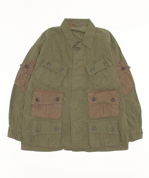 CAL O LINE（キャルオーライン）の「【 CAL O LINE / キャル オー ライン 】 カスタム ジャングル ファティーグジャケット CUSTOM JUNGLE FATIGUE JACKET SES COL CL222-040（ミリタリージャケット・メンズ・オリーブドラブ・L/M）」の10枚目の写真