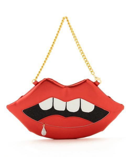 Ray BEAMS（レイビームス）の「guriguri / リップ ポシェット（ショルダーバッグ・レディース・レッド・ONE SIZE）」の7枚目の写真