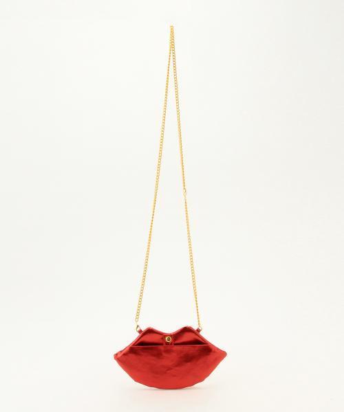 Ray BEAMS（レイビームス）の「guriguri / リップ ポシェット（ショルダーバッグ・レディース・レッド・ONE SIZE）」の8枚目の写真