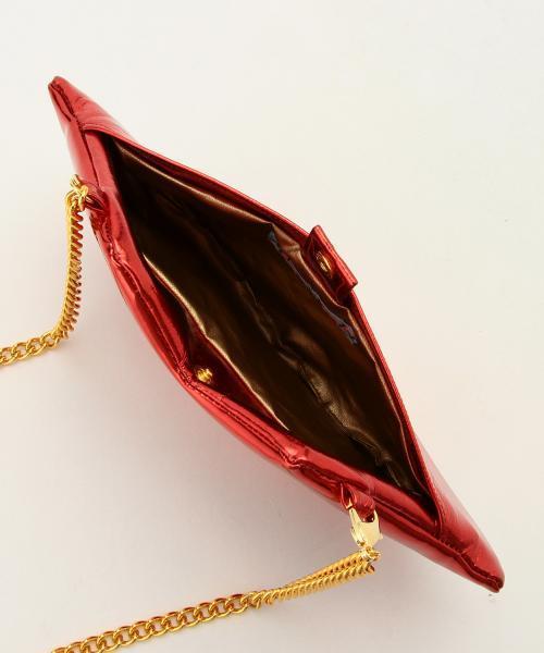 Ray BEAMS（レイビームス）の「guriguri / リップ ポシェット（ショルダーバッグ・レディース・レッド・ONE SIZE）」の4枚目の写真