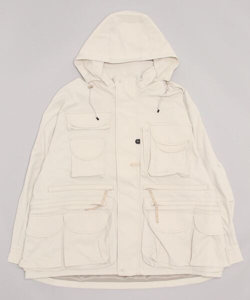 DAIWA PIER39（ダイワピア39）の「DAIWA PIER39 / ダイワ ピアサーティナイン：TECH PERFECT FISHING JACKET：BJ-25022W[PIE]（ナイロンジャケット・メンズ・ベージュ系その他/ダークネイビー・XL/L/M）」の3枚目の写真