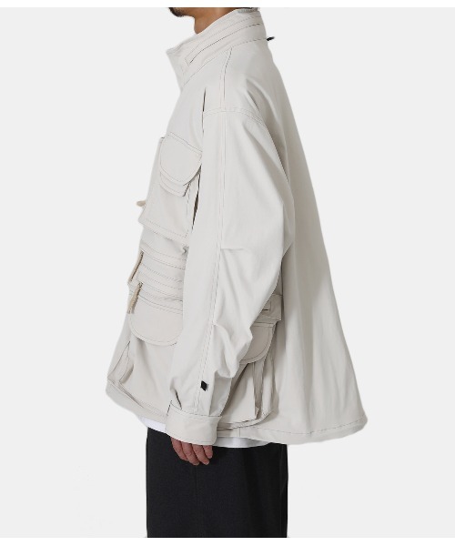 DAIWA PIER39（ダイワピア39）の「DAIWA PIER39 / ダイワ ピアサーティナイン：TECH PERFECT FISHING JACKET：BJ-25022W[PIE]（ナイロンジャケット・メンズ・ベージュ系その他/ダークネイビー・XL/L/M）」の16枚目の写真