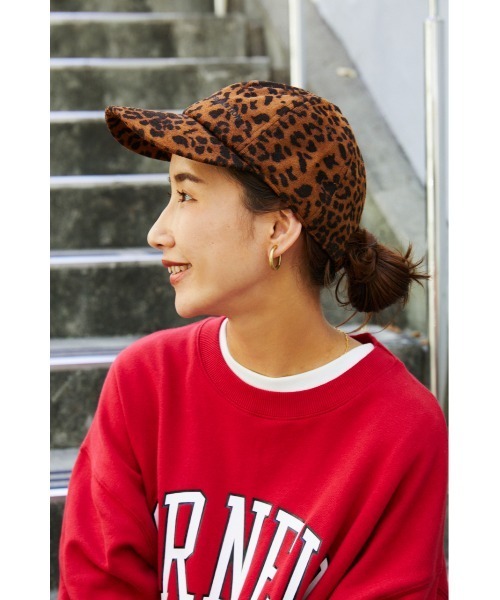 RODEO CROWNS WIDE BOWL(ロデオクラウンズワイドボウル)の「FAUX SUEDE CAP(キャップ・レディース・カーキ/ブラック/ブラウン系その他・FREE)」の2枚目の写真