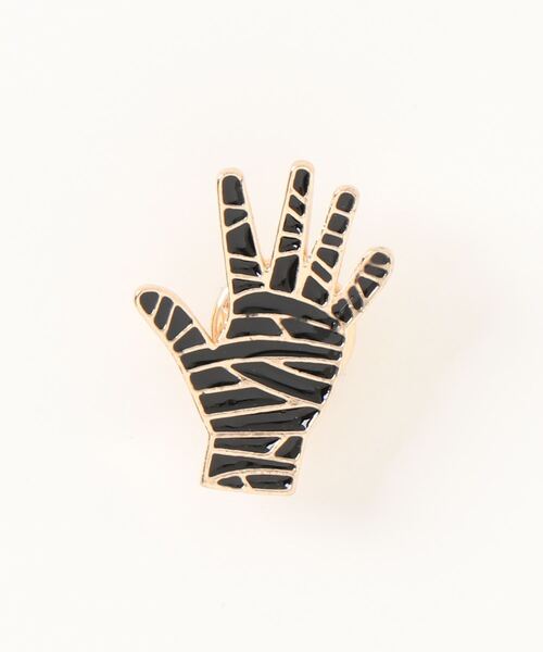 urge select】カジュアルデザイン フィンガー ピンバッジ【マルチ