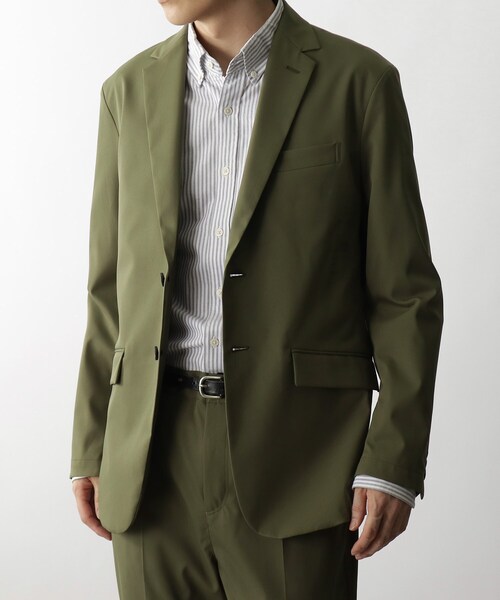 THE SHOP TK （ザ ショップ ティーケー ）の「◆【WWS／ワークウエアスーツ】Bizテーラードジャケット（スーツジャケット・メンズ・モスグリーン/ダークネイビー/ブラック・01/02/03/04）」の3枚目の写真