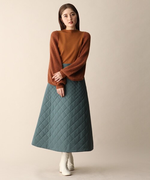 OPAQUE.CLIP（オペークドットクリップ）の「◆ウール混ボリューム袖デザインニット（ニット/セーター・レディース・ブラック/ホワイト系/オレンジ・38）」の18枚目の写真