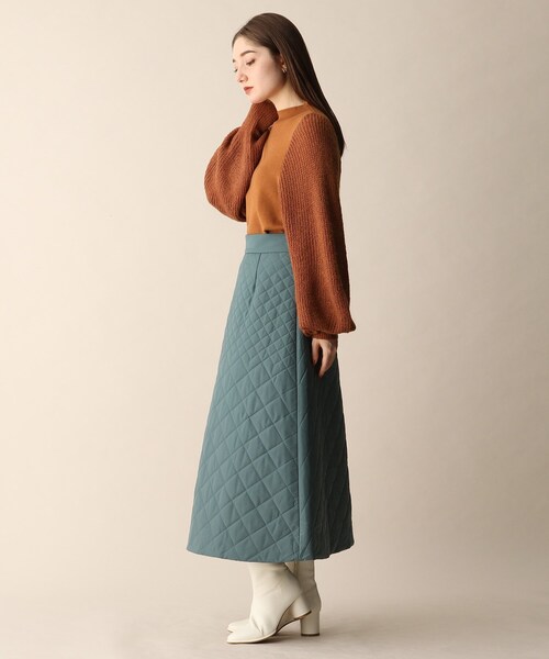 OPAQUE.CLIP（オペークドットクリップ）の「◆ウール混ボリューム袖デザインニット（ニット/セーター・レディース・ブラック/ホワイト系/オレンジ・38）」の19枚目の写真