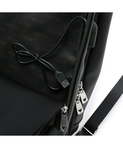 Guess（ゲス）の「CERTOSA Saffiano Smartbackpack（バックパック/リュック・メンズ・ブラック・ONE SIZE）」の18枚目の写真