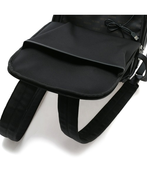 Guess（ゲス）の「CERTOSA Saffiano Smartbackpack（バックパック/リュック・メンズ・ブラック・ONE SIZE）」の13枚目の写真