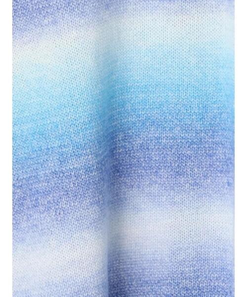 Samansa Mos2 blue（サマンサモスモスブルー）の「◎グラデーションニットカーディガン（カーディガン/ボレロ・レディース・ブラック/ブルー/ミント・ﾌﾘ-）」の6枚目の写真