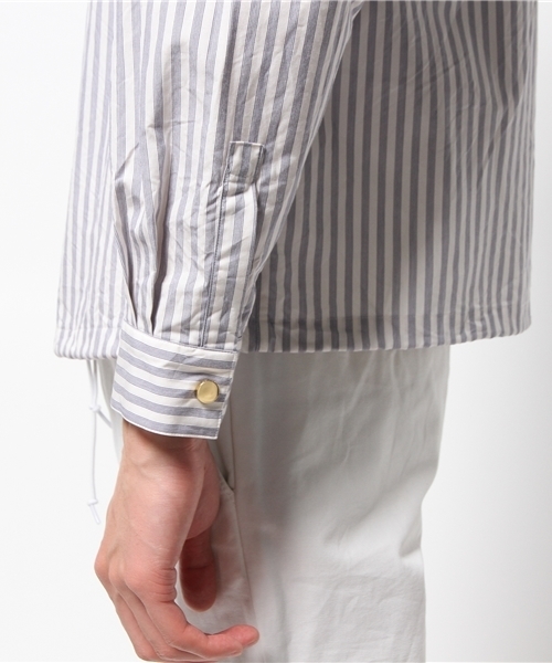 EDIFICE(エディフィス)の「◇ギザ88 80/2 サキゾメ シャツコーチジャケット(シャツ/ブラウス・メンズ・ブラック/ブルー・48/46/44)」の11枚目の写真