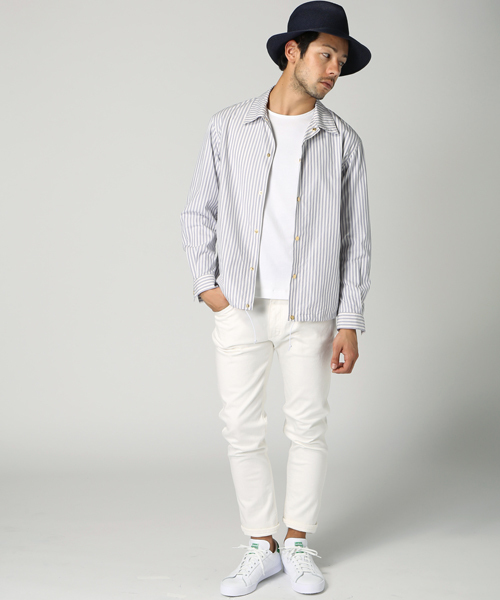 EDIFICE(エディフィス)の「◇ギザ88 80/2 サキゾメ シャツコーチジャケット(シャツ/ブラウス・メンズ・ブラック/ブルー・48/46/44)」の15枚目の写真