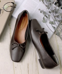 セール】HEREU RASSA レースアップフラットシューズ（バレエシューズ