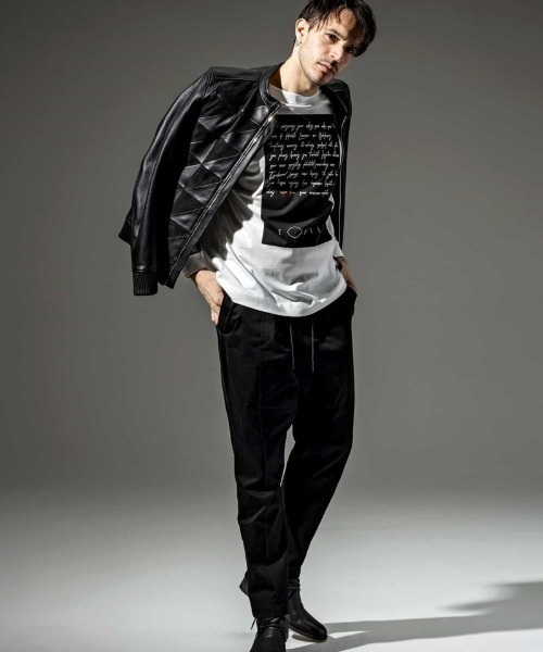 C DIEM ストレッチシープレザーコンビジャケット C DIEM（カルペディエム）の「C DIEM(カルペディエム)シープレザー