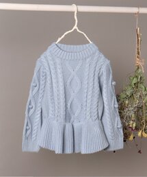 apres les cours | WEB限定 フレアケーブルニット(ニット/セーター)