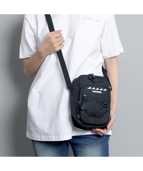 CONVERSE（コンバース）の「【CONVERSE/コンバース】SNEAKERS PRINT SHOULDER BAGスニーカープリントショルダーバッグ（ショルダーバッグ・レディース・ベージュ/ホワイト/ブラック・FREE）」の9枚目の写真