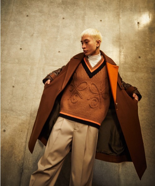 TAUPE(トープ)の「TAUPE/トープ/Leather Sleeve Wrap Coat(その他アウター・メンズ・キャメル・2)」の19枚目の写真