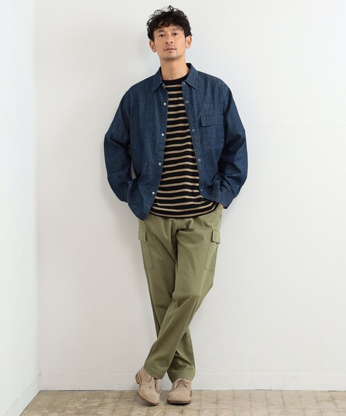 B:MING by BEAMS（ビーミングバイビームス）の「B:MING by BEAMS / 5.5oz デニム ボックス シャツ（シャツ/ブラウス・メンズ・ライトブルー/ブルー・SMALL/MEDIUM/LARGE/X-LARGE）」の8枚目の写真