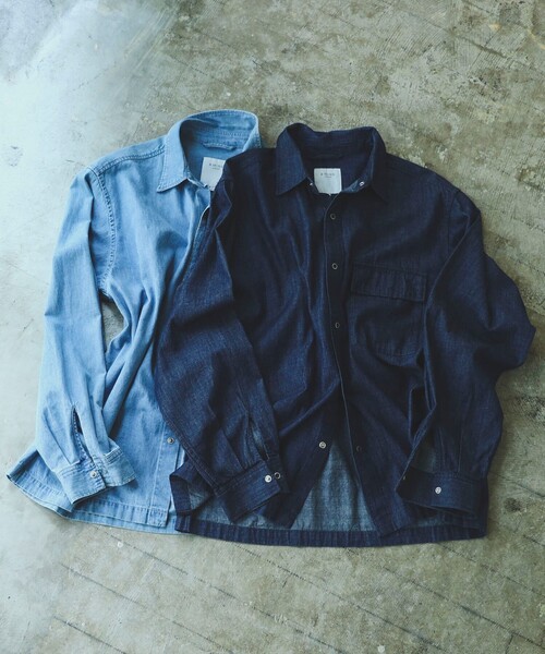 B:MING by BEAMS（ビーミングバイビームス）の「B:MING by BEAMS / 5.5oz デニム ボックス シャツ（シャツ/ブラウス・メンズ・ライトブルー/ブルー・SMALL/MEDIUM/LARGE/X-LARGE）」の18枚目の写真