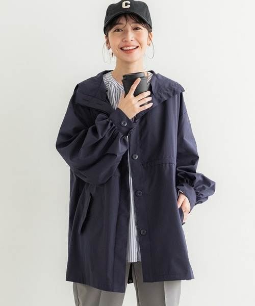 coca（coca）（コカ）の「フードジャケット（その他アウター・レディース・カーキ/ネイビー・M/L）」の2枚目の写真