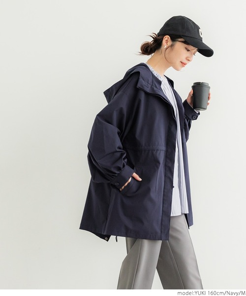 coca（coca）（コカ）の「フードジャケット（その他アウター・レディース・カーキ/ネイビー・M/L）」の9枚目の写真