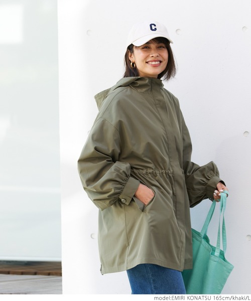 coca（coca）（コカ）の「フードジャケット（その他アウター・レディース・カーキ/ネイビー・M/L）」の6枚目の写真
