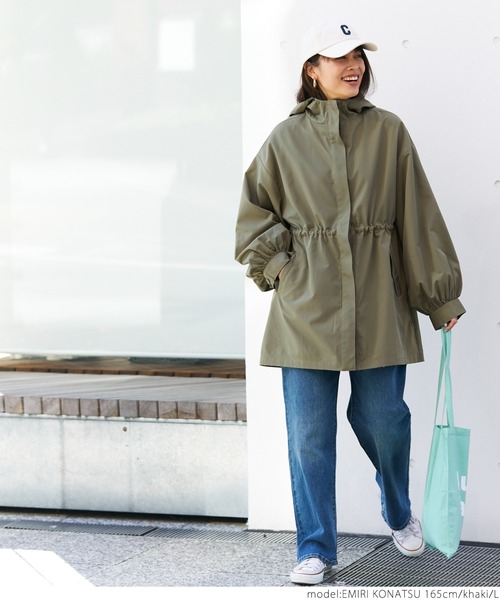 coca（coca）（コカ）の「フードジャケット（その他アウター・レディース・カーキ/ネイビー・M/L）」の7枚目の写真