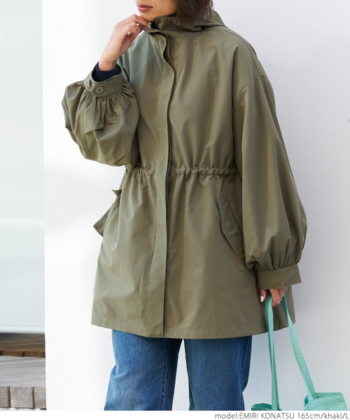 coca（coca）（コカ）の「フードジャケット（その他アウター・レディース・カーキ/ネイビー・M/L）」の8枚目の写真