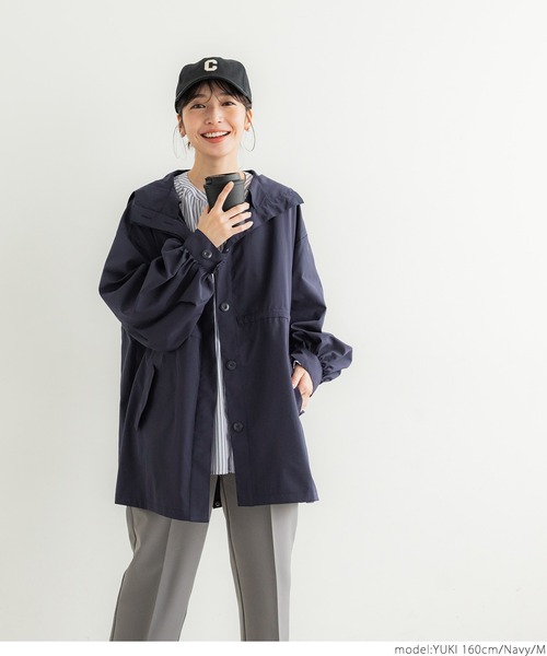 coca（coca）（コカ）の「フードジャケット（その他アウター・レディース・カーキ/ネイビー・M/L）」の13枚目の写真