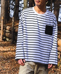 S'more（スモア）の「BORDER POCKET L/S T SHIRTS（Tシャツ/カットソー）」