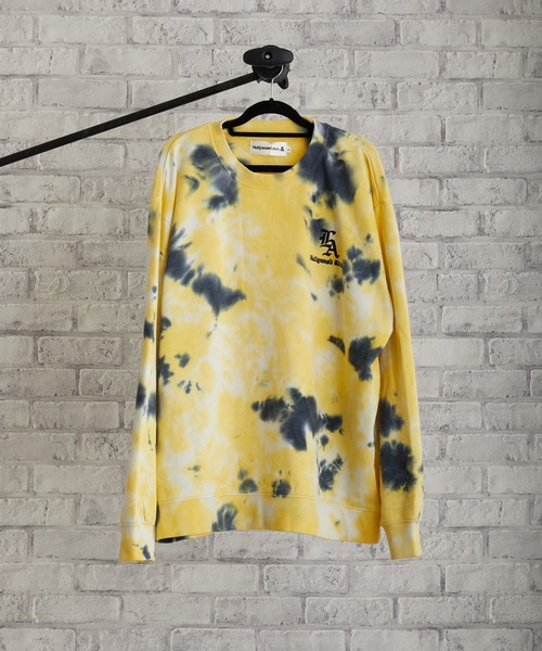 【セール】FL/タイダイ染め刺繍ロゴトレーナー（スウェット）｜CERCA（チェルカ）