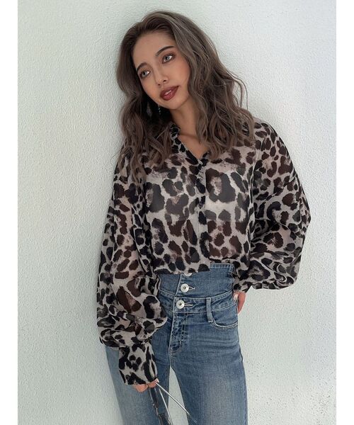 GYDA(ジェイダ)の「SHEAR ショートシャツ(シャツ/ブラウス・レディース・オフホワイト/その他1・FREE)」の9枚目の写真