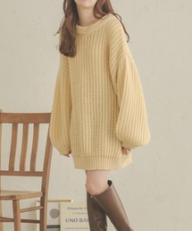ローゲージオーバーサイズニット/【WEB/EC限定商品】