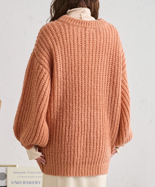 Ambre Neige（アンブルネージュ）の「ローゲージオーバーサイズニット／【WEB/EC限定商品】（ニット/セーター・レディース・ライトグリーン/ピンク/アイボリー・FREE）」の22枚目の写真