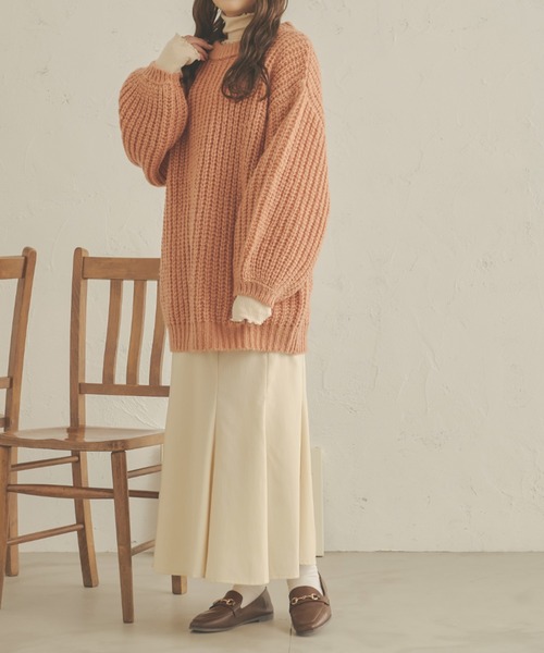 Ambre Neige（アンブルネージュ）の「ローゲージオーバーサイズニット／【WEB/EC限定商品】（ニット/セーター・レディース・ライトグリーン/ピンク/アイボリー・FREE）」の15枚目の写真