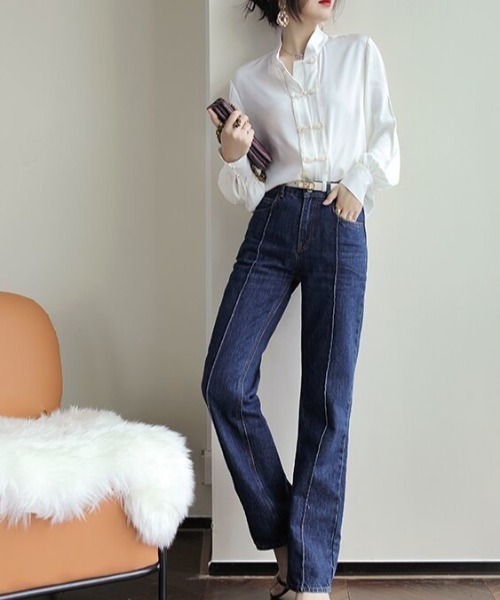 Coo+i（クーイ）の「チャイナブラウス（シャツ/ブラウス・レディース・ホワイト・FREE）」の7枚目の写真