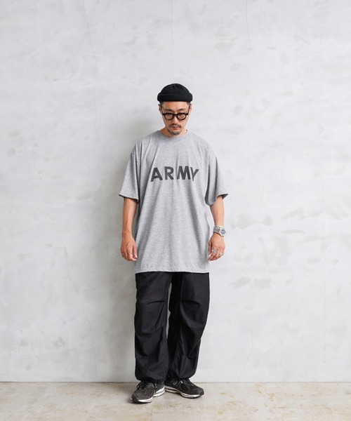MILITARY（ミリタリー）の「実物 新品 デッドストック 米軍 IPFU ARMY Tシャツ バックプリント入り（Tシャツ/カットソー・メンズ・グレー・XL/XXXL/M）」の5枚目の写真