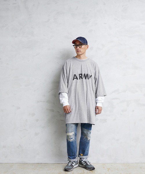 MILITARY（ミリタリー）の「実物 新品 デッドストック 米軍 IPFU ARMY Tシャツ バックプリント入り（Tシャツ/カットソー・メンズ・グレー・XL/XXXL/M）」の10枚目の写真