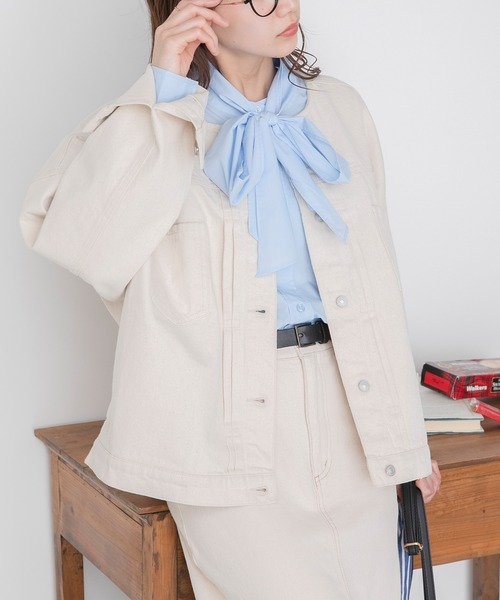 BOSCH バーガンディ リボン付きブラウス ブラウス シャツ ネックリボントップス レディース : ZOZOTOWN