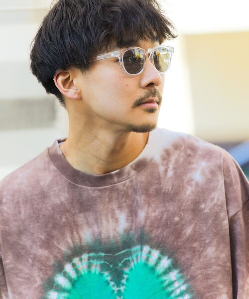 FREAK'S STORE(フリークスストア)の「ウェリントン ファッション用グラス(メガネ・メンズ・ブラック/チャコールグレー/シルバー/ブルー/グレー/その他9/グリーン/オリーブ・FREE/フリ-)」の7枚目の写真