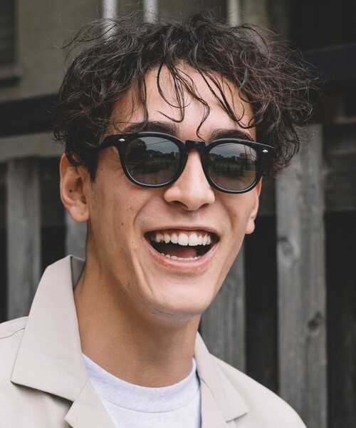 FREAK'S STORE(フリークスストア)の「ウェリントン ファッション用グラス(メガネ・メンズ・ブラック/チャコールグレー/シルバー/ブルー/グレー/その他9/グリーン/オリーブ・FREE/フリ-)」の2枚目の写真