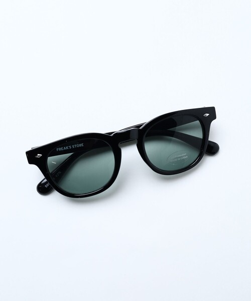 FREAK'S STORE(フリークスストア)の「ウェリントン ファッション用グラス(メガネ・メンズ・ブラック/チャコールグレー/シルバー/ブルー/グレー/その他9/グリーン/オリーブ・FREE/フリ-)」の11枚目の写真