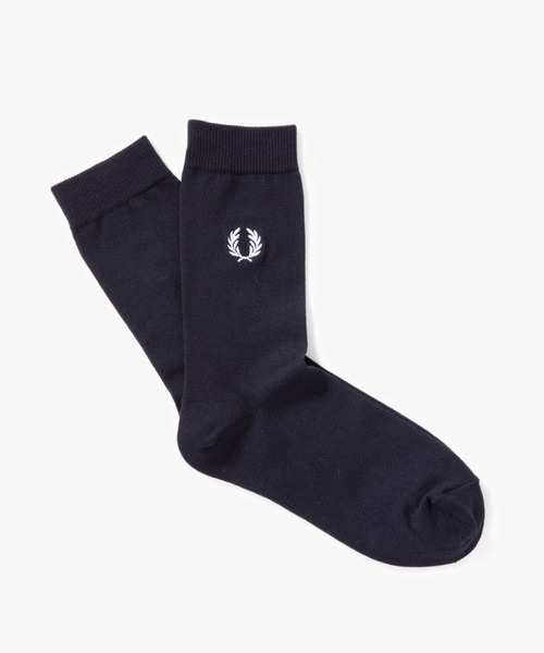 FRED PERRY(フレッドペリー)の「Embroidered Socks(ソックス/靴下・メンズ・ブラック/ホワイト/ネイビー・25-27/23-25)」の9枚目の写真