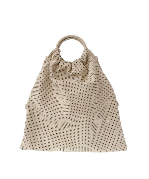 BEVINI(べヴィニ)の「<BEVINI (ベヴィニ)>2WAYメッシュバッグ(ハンドバッグ・レディース・ベージュ/ブラウン・FREE)」の3枚目の写真